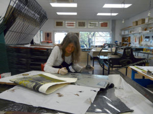 Fiona Hall in studio web